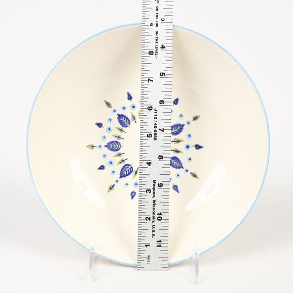 Marcrest Swiss Alpine Chalet Ceramic 9" Vegetable Bowl USA 1960s MCM NOS - Picture 3 of 8